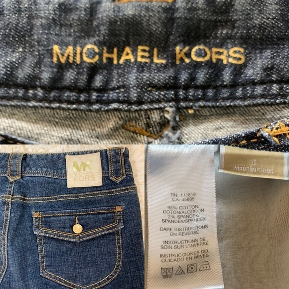 Michael Kors Flare Bootcut Jeans Size 6 Med Wash - Picture 8 of 8